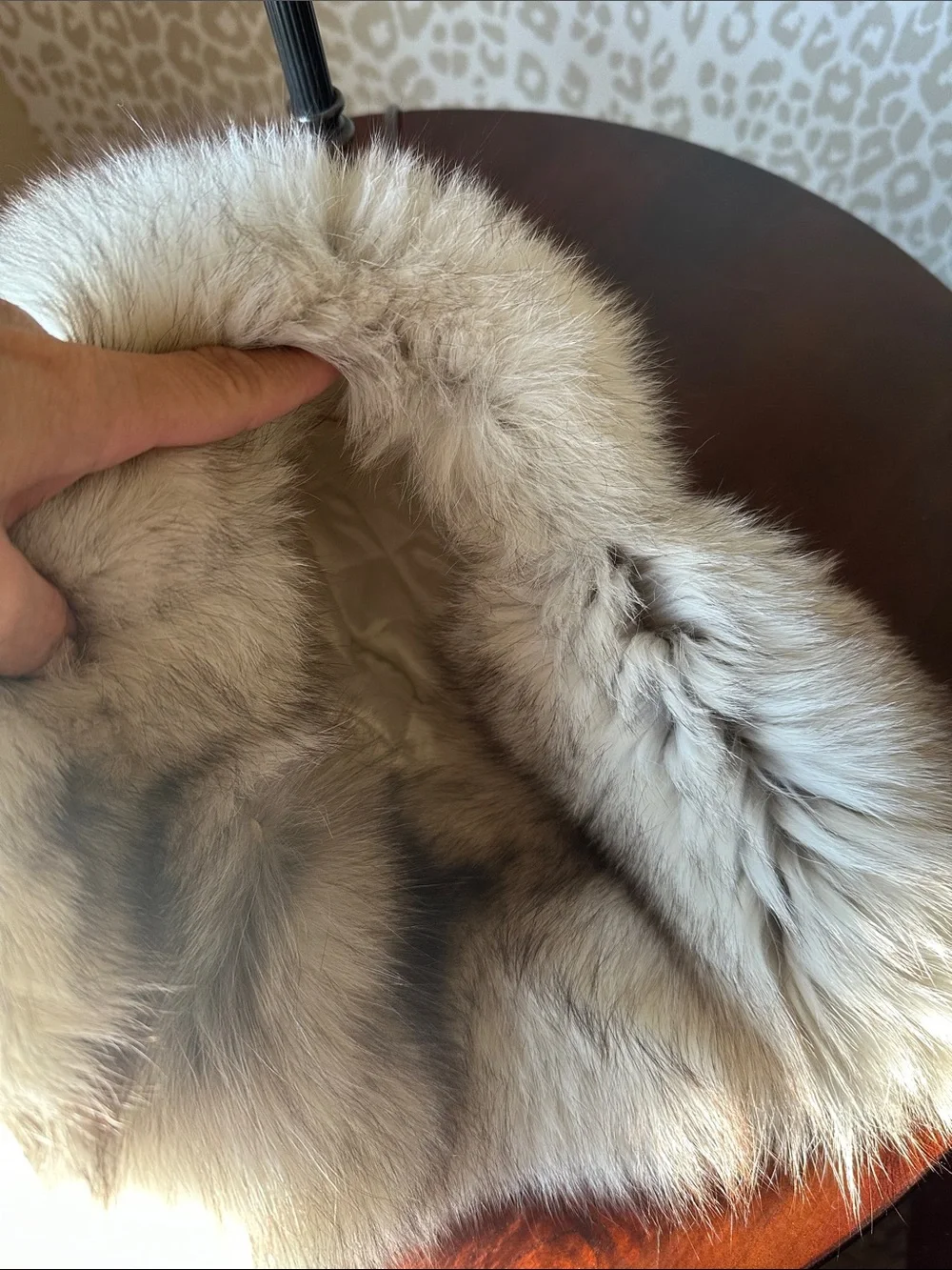 Real Fur Trapper Hat with Ear Flaps and Pom Pom Ties